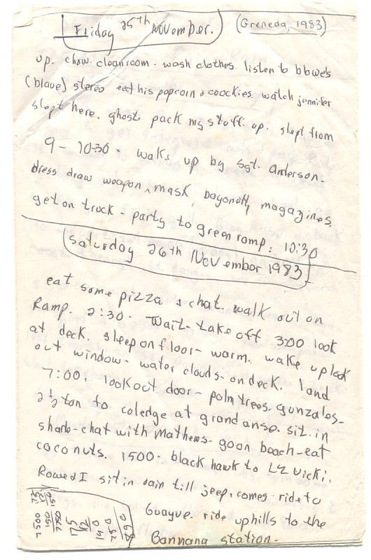 Click to Read the Journal Entries